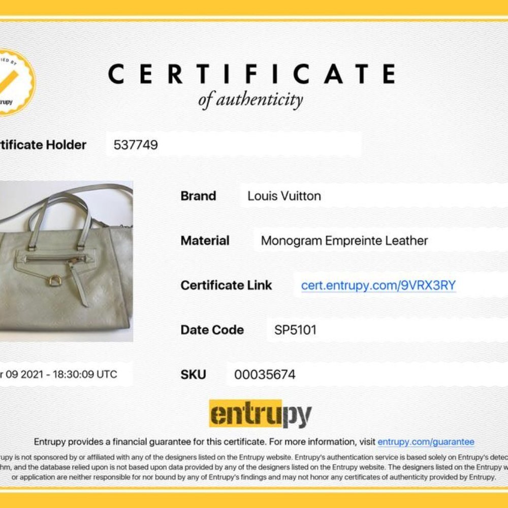 Louis Vuitton Ivory Empreinte Leather Lumineuse PM - Picture 3 of 12